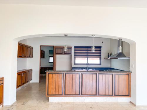 Looking into kitchen